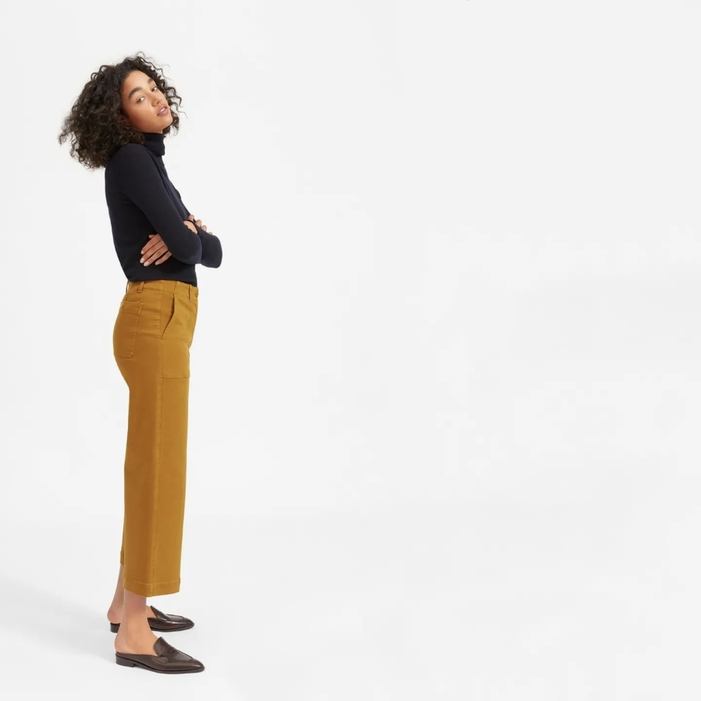 Everlane, The Wide Leg Utility Crop Pant